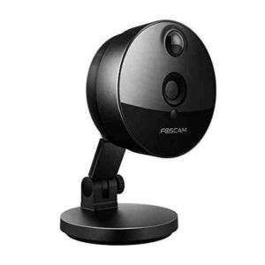 Foscam C1 - Cámara IP de vigilancia de interior, 1.0 MP, función P2P, 720p, H264, WIFI, seguridad, alarma detección movimiento, visualización remota, compatible con iOS y Android, slot tarjeta Micro SD, color negro