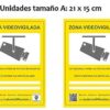 Pack de Carteles disuasorios y pegatinas de seguridad para interior/exterior