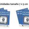 Pack de Carteles disuasorios y pegatinas de seguridad para interior/exterior