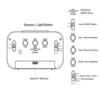 Anself LED Digital Alarma despertador Reloj Repeticion activada por luz Snooze Sensor de luz Tiempo Fecha Temperatura (Blanco puro)