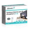 Atlantic'S ST-III KIT 5 - Conjunto de alarma inalámbrica 9 sensores 3 mandos a distancia con 4 funciones y 1 sirena exterior inalámbrica43395 MHz alcance de radio de 150 m 105 dB 204 x 145 x 32 mm 9 pilas CR123A incluidas color blanco